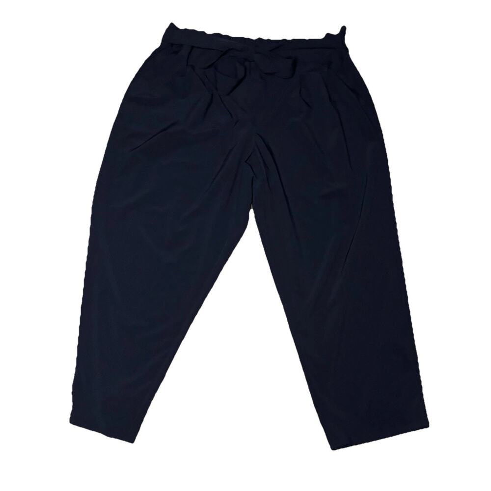 Athleta Skyline Pant II Navy Blue Women's Elastic Tie Waist Pants Size 20 PLUS - Picture 11 of 11
